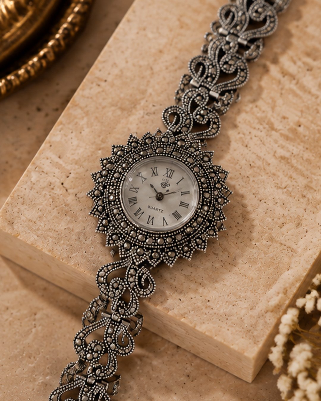 Selene silver watch
